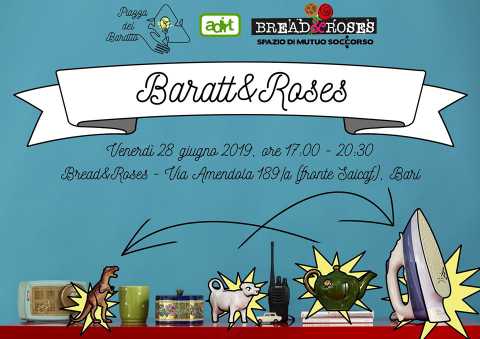 Bari, nello spazio Bread&Roses torna la Piazza del Baratto e del bookcrossing